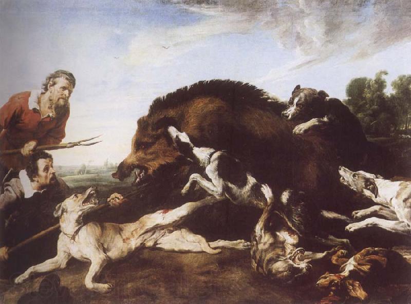 Frans Snyders Wild Boar Hunt France oil painting art